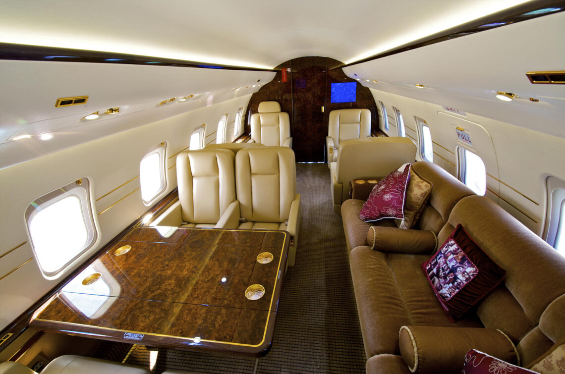 private jet interior